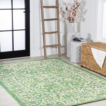 Malta Bohemian Medallion Textured Weave Indoor/outdoor Area Rug